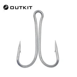 Anzuelo doble OUTKIT – Acero al carbono para lubina