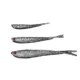 Señuelo de silicona Fork Tail Minnow con ojos 3D para lubina y lucio