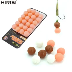 Cebo bola flotante de silicona Hirisi para carpa con cuentas