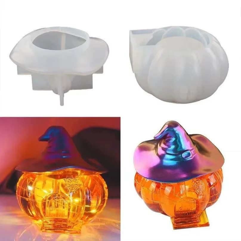 Moldes de silicona para Halloween: bruja y casa de calabaza - imagen 5