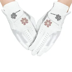 Guantes de golf antideslizantes transpirables resistentes para mujer