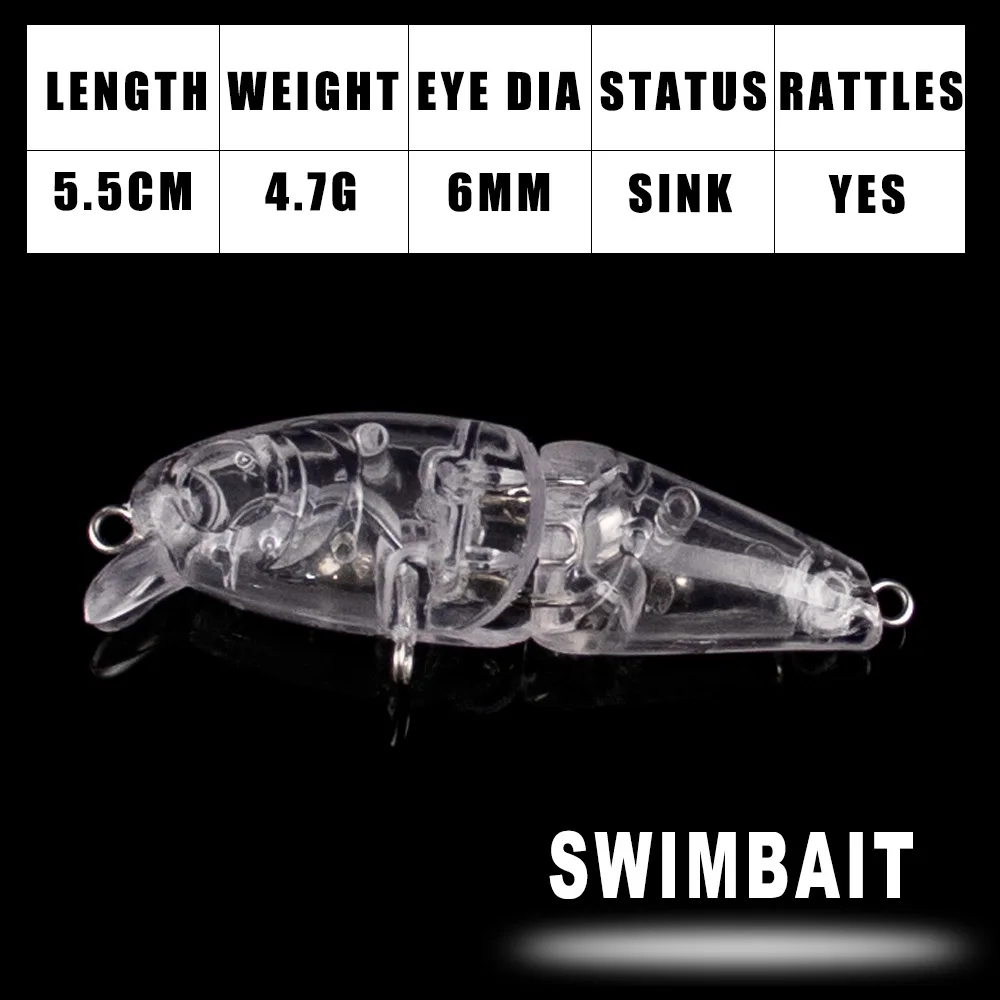 Dr.Holife señuelo swimbait articulado minnow con rattles - imagen 4