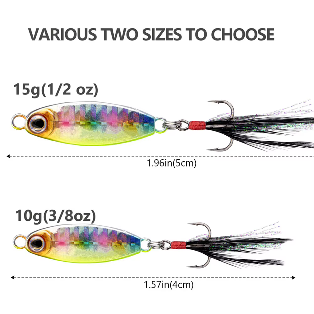 Señuelos Metálicos Wobbler, Spinner y Spoon 10g/15g – Lucio, Trucha, Lubina - imagen 2