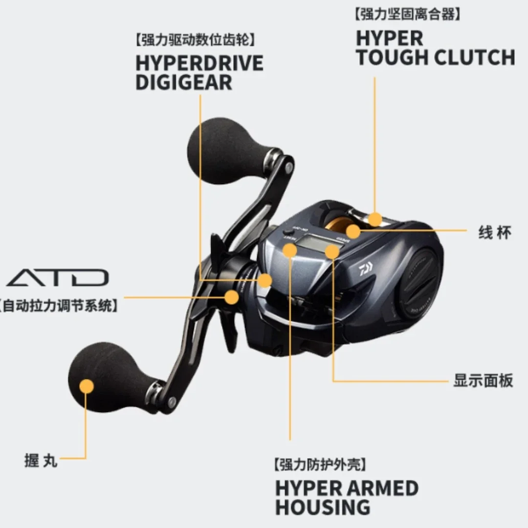 Vista general del carrete Daiwa LIGHT GAME IC Baitcasting 150