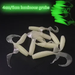 Gusano artificial luminoso suave sílice 4-6 cm - Señuelo pesca