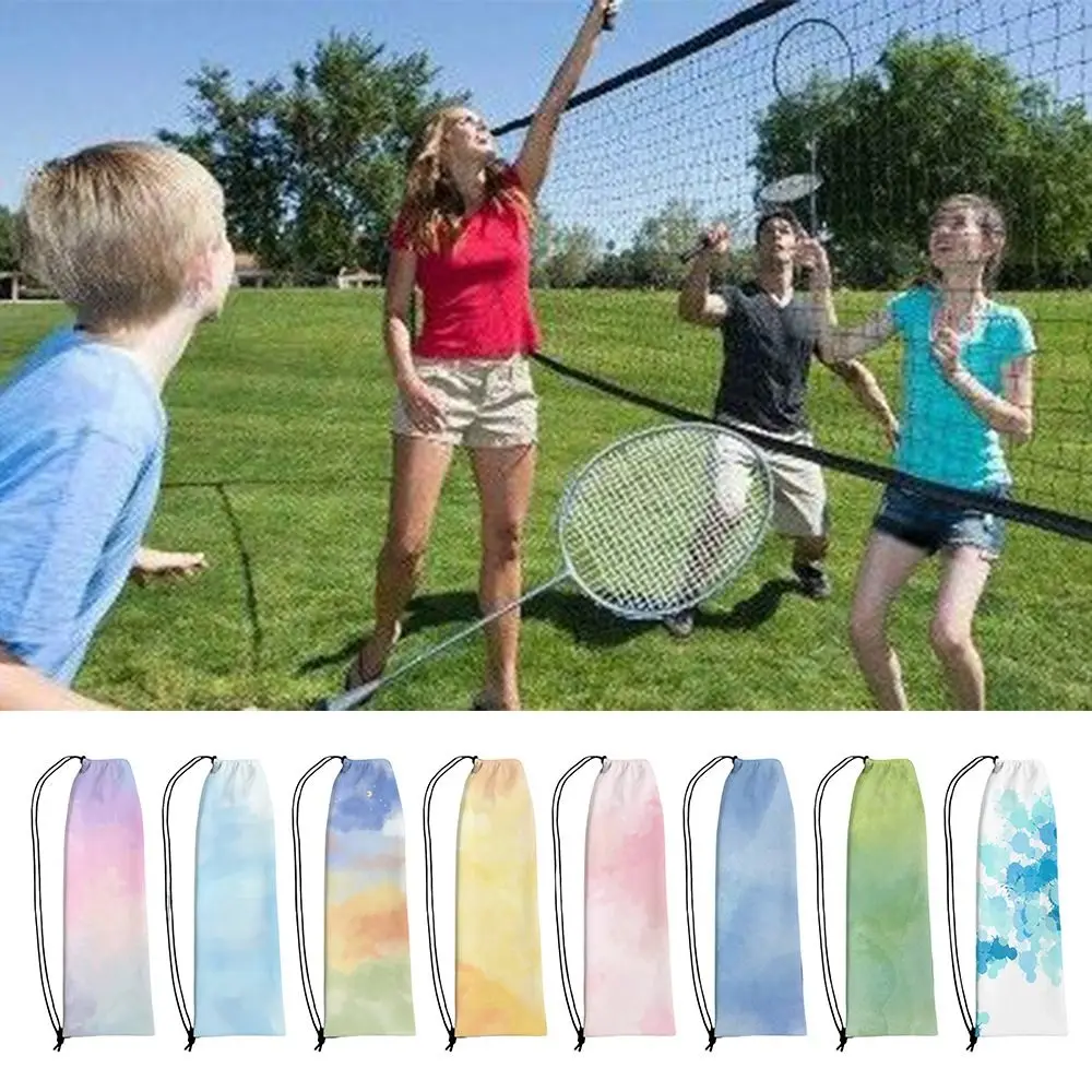 Bolsa de poliéster gran capacidad para raquetas de bádminton con cordón - imagen 5