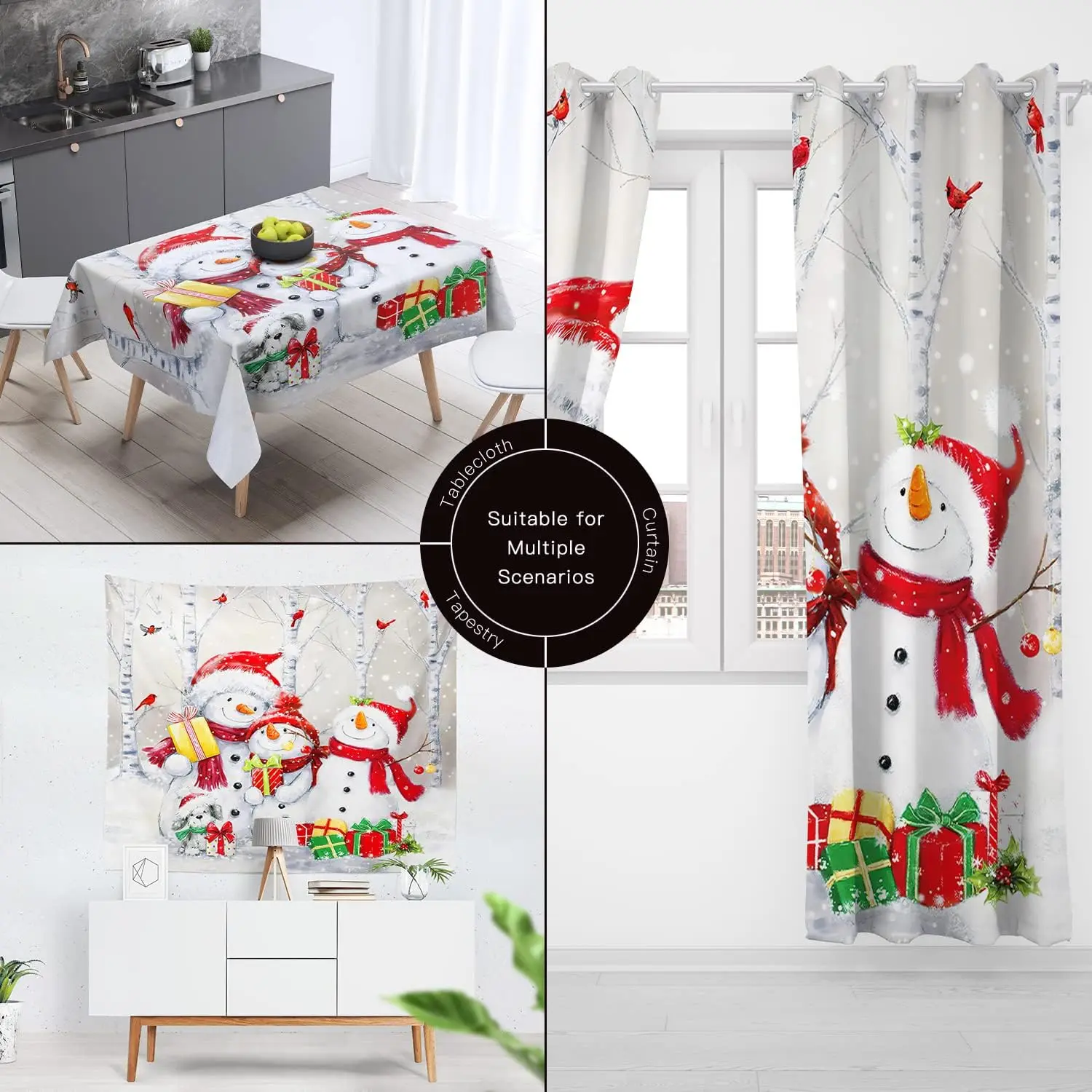 Ambiente navideño para el baño