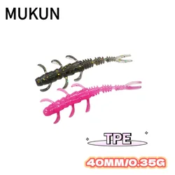 TPE Mini gusano suave silicona – Señuelos jig wobblers lubina carpa
