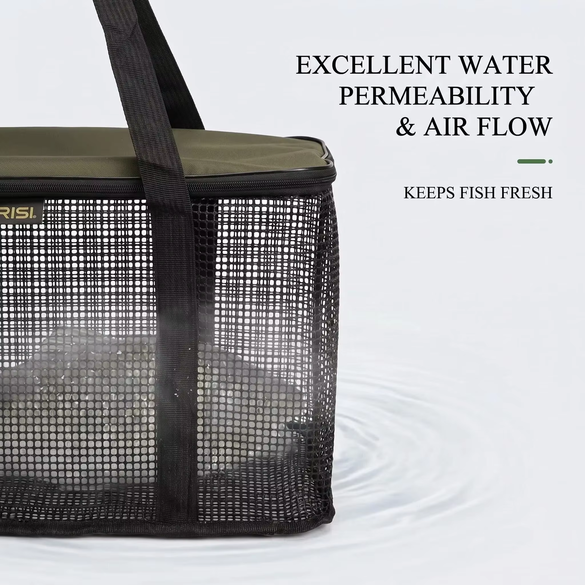 Bolsa de malla plegable Hirisi con cremallera para peces vivos - imagen 5