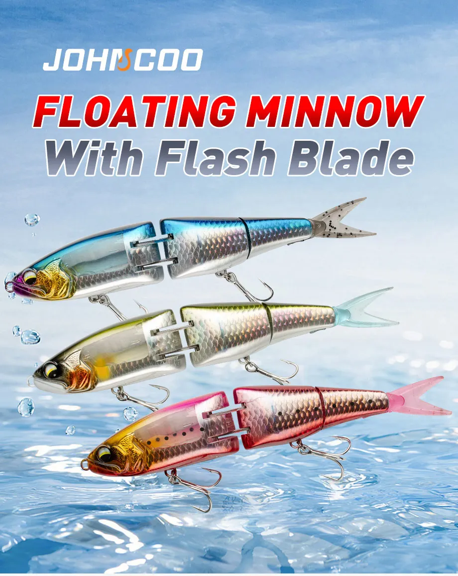 Señuelo flotante multiarticulado para pesca