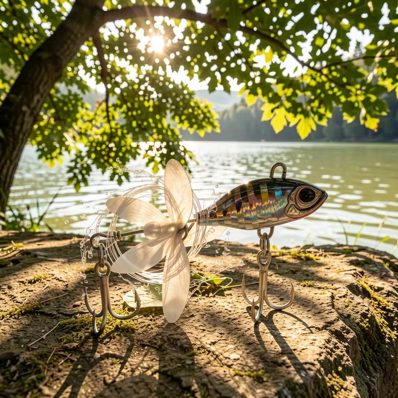 VIB Spinner con Hélice para Lucio y Lubina – Largo Alcance - imagen 5