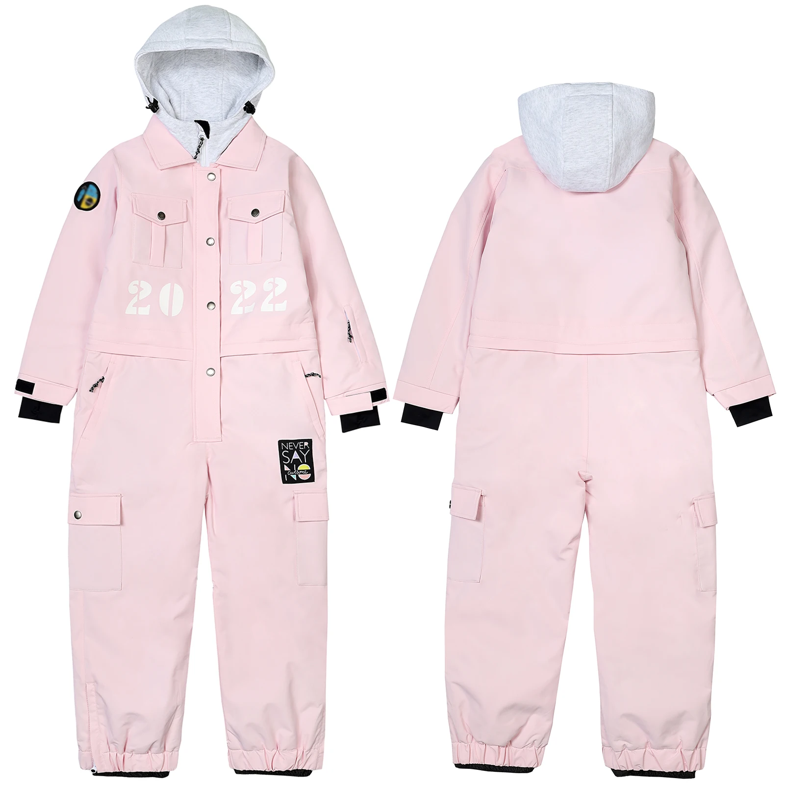 Traje de nieve impermeable cortavientos con capucha para niños