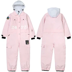 Traje de nieve impermeable cortavientos con capucha para niños