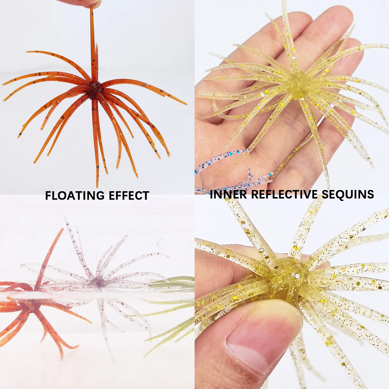 Vinilos flotantes FISHER Erizo de Mar para trucha - imagen 2