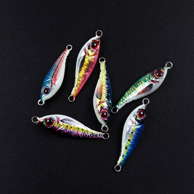 Slow Jig 228 Luminoso – Señuelo Plomado con Gancho Auxiliar - imagen 4