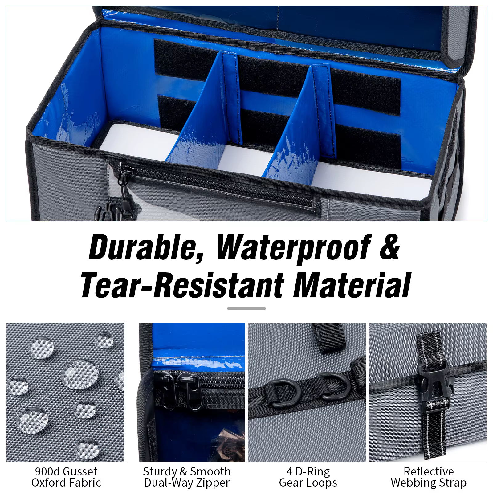 Bolsa transparente organizadora para vinilos y aparejos de pesca - imagen 2
