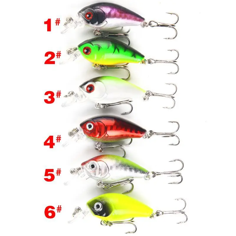Set de 7 señuelos de pesca GLS en colores variados