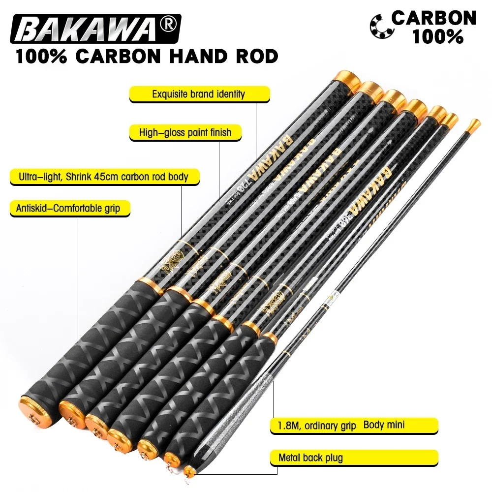 Caña Feeder Telescópica BAKAWA Carbono – Portátil para viaje - imagen 2