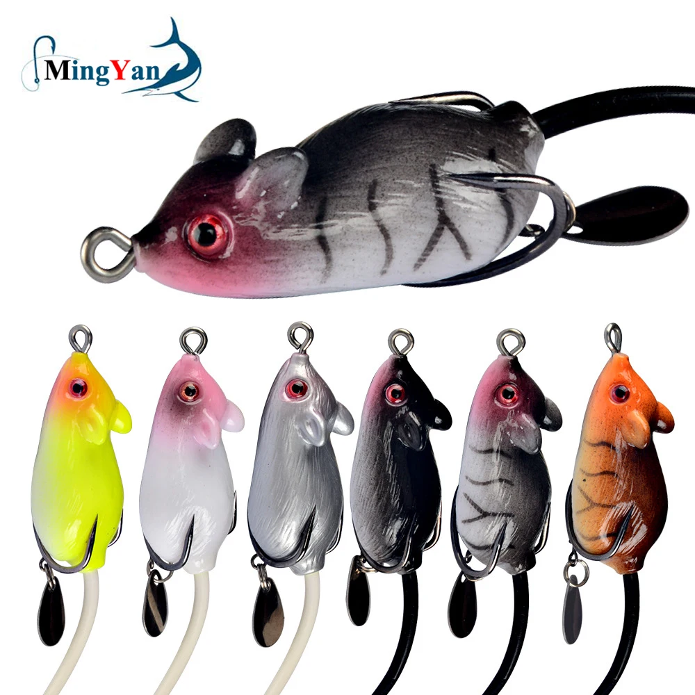 Ray Frog Crankbait Señuelo para Lubina con Anzuelos Triples - imagen 4