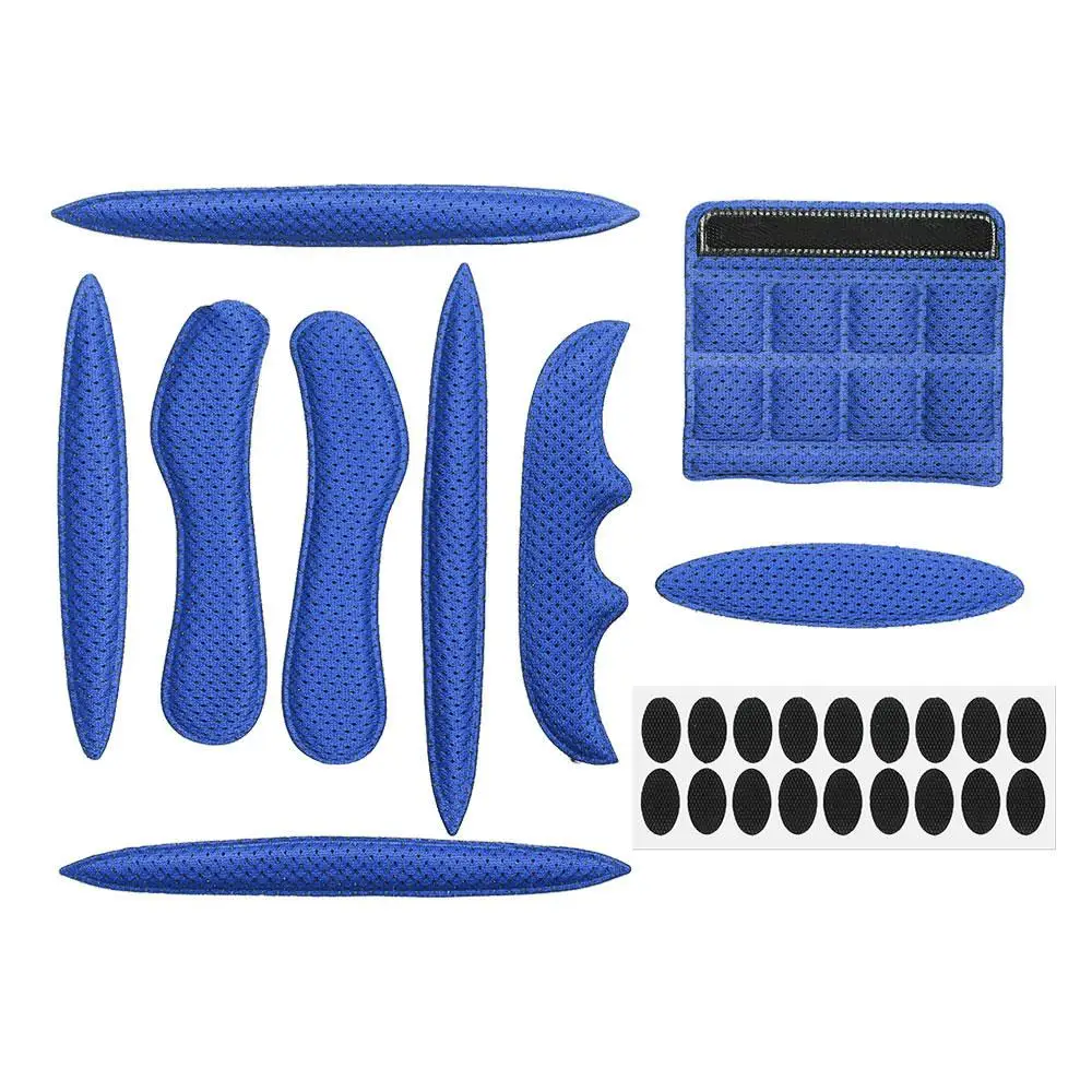 Kit con piezas para distintas zonas del casco