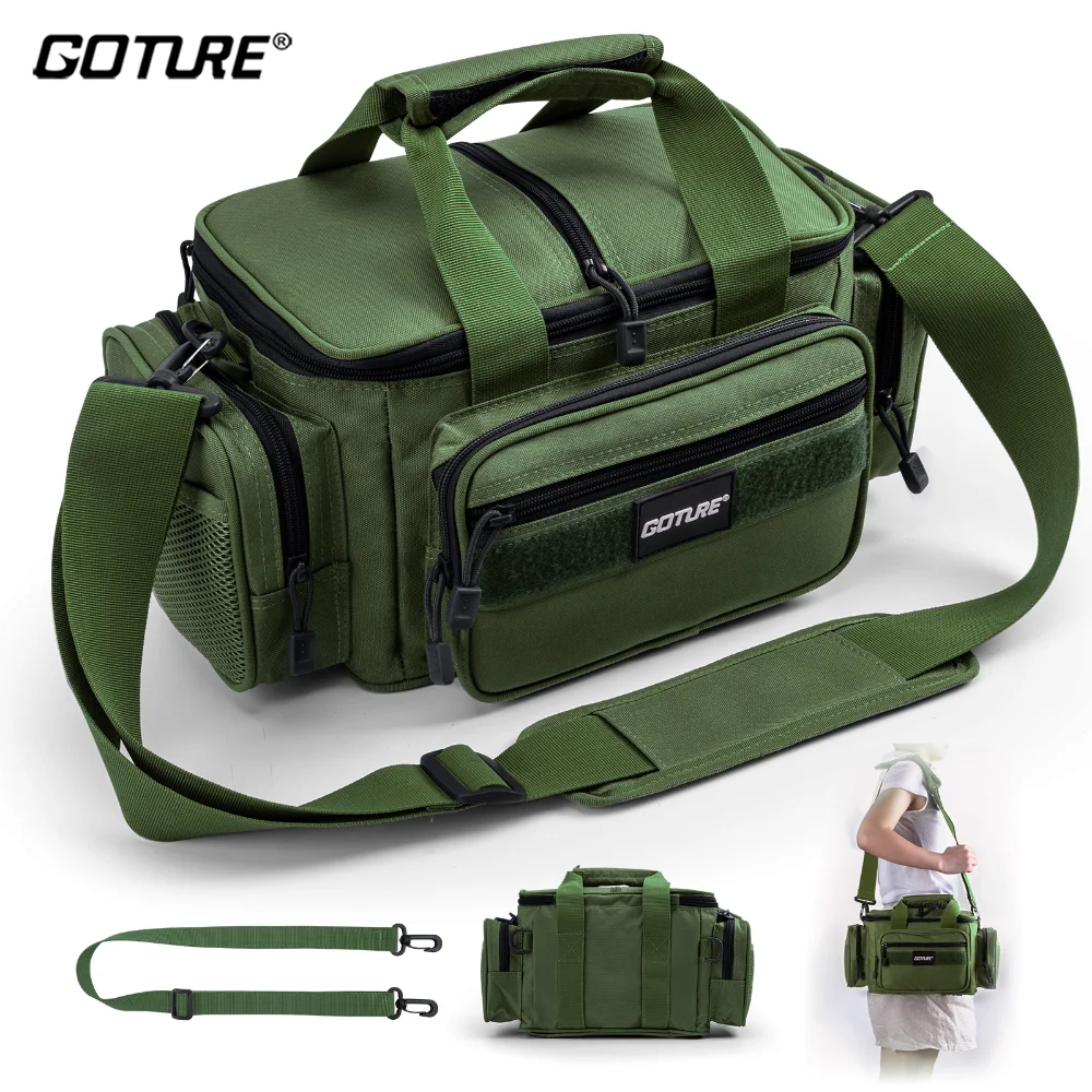 Goture bolsa bandolera pesca – Alta capacidad tela Oxford 600D