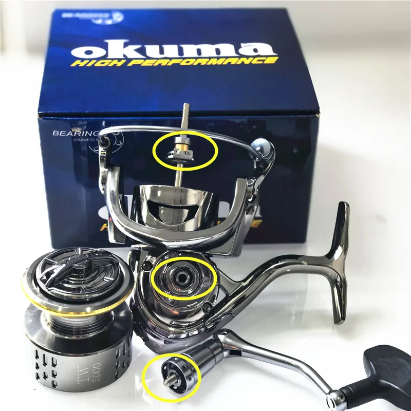 Carrete Okuma todo metal anticorrosión con freno suave - imagen 2
