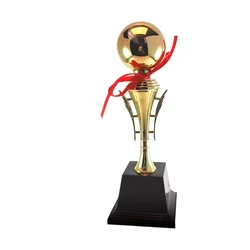 Trofeo Bola de Oro Metálica artesanal para competiciones