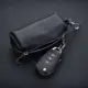 Cartera mini multifuncional de cuero genuino para llaves y tarjetas