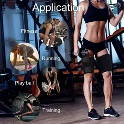 Protectores piernas anti-rozaduras elásticas compresión para correr