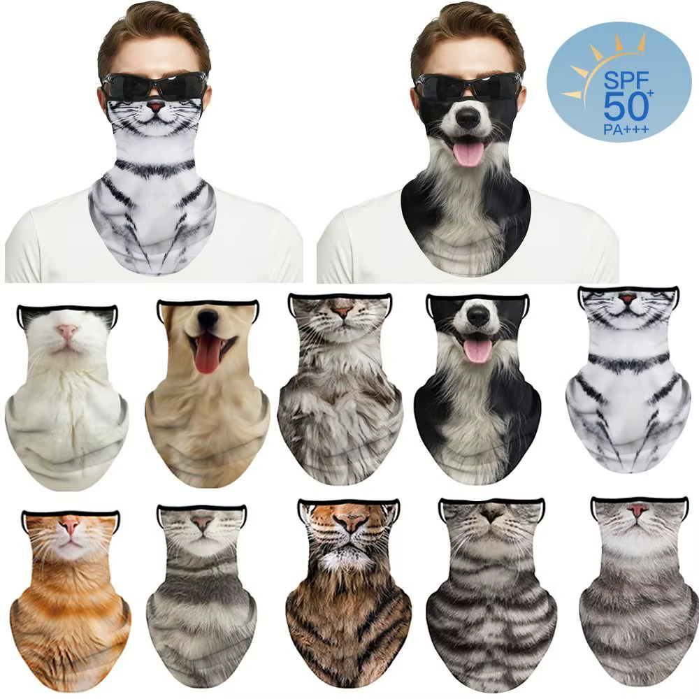 Balaclava de Pesca Anti-UV con Diseño Animal – Seda Helada Transpirable - imagen 3