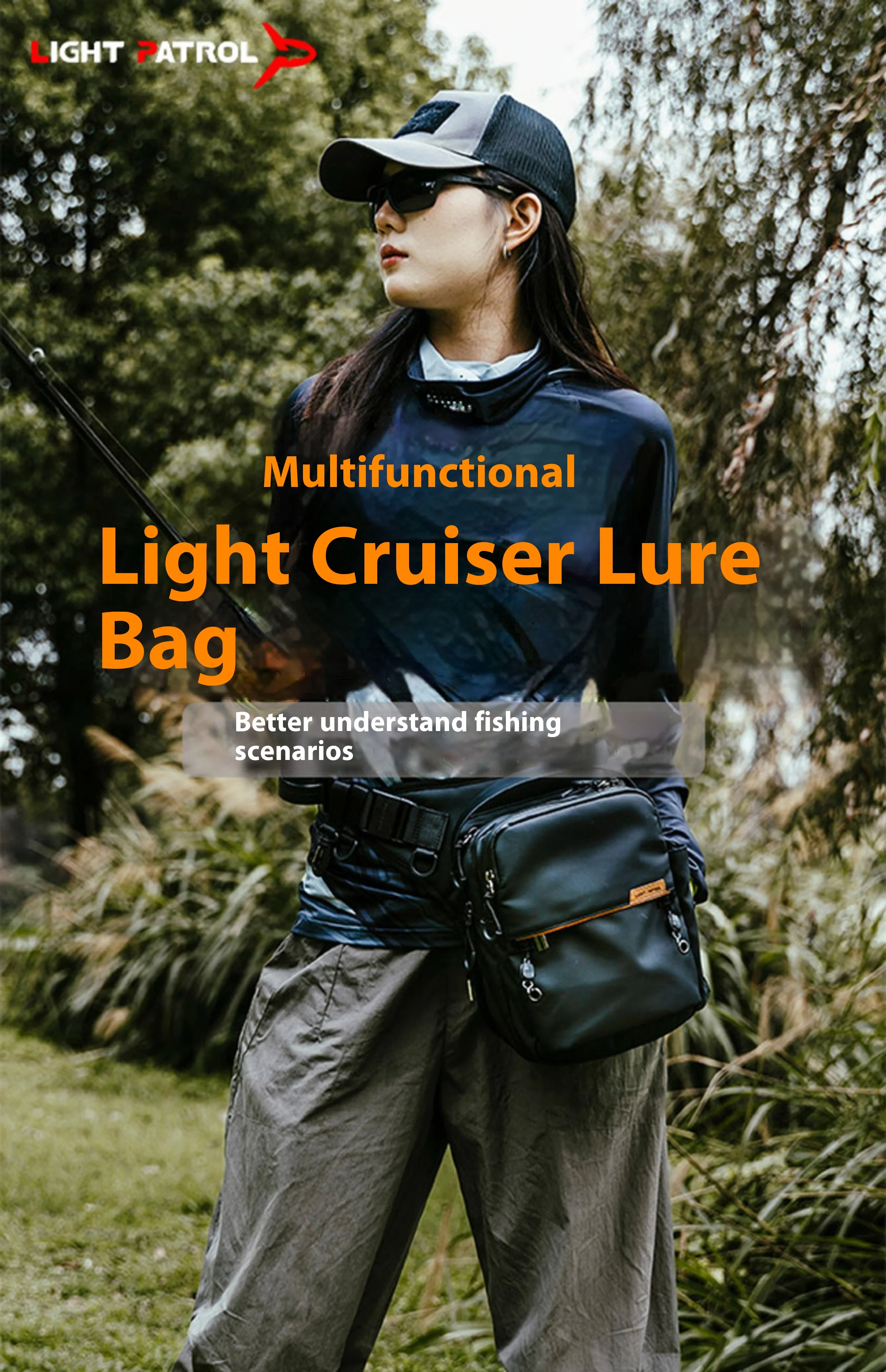 Bolsa multifuncional para pesca Light Patrol vista frontal