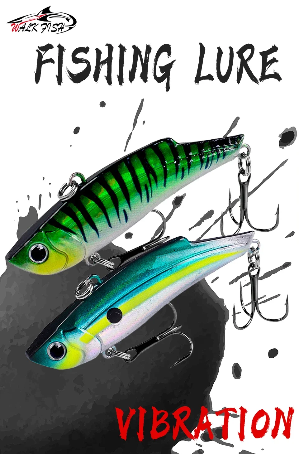 Señuelo WALK FISH VIB 21g vista lateral