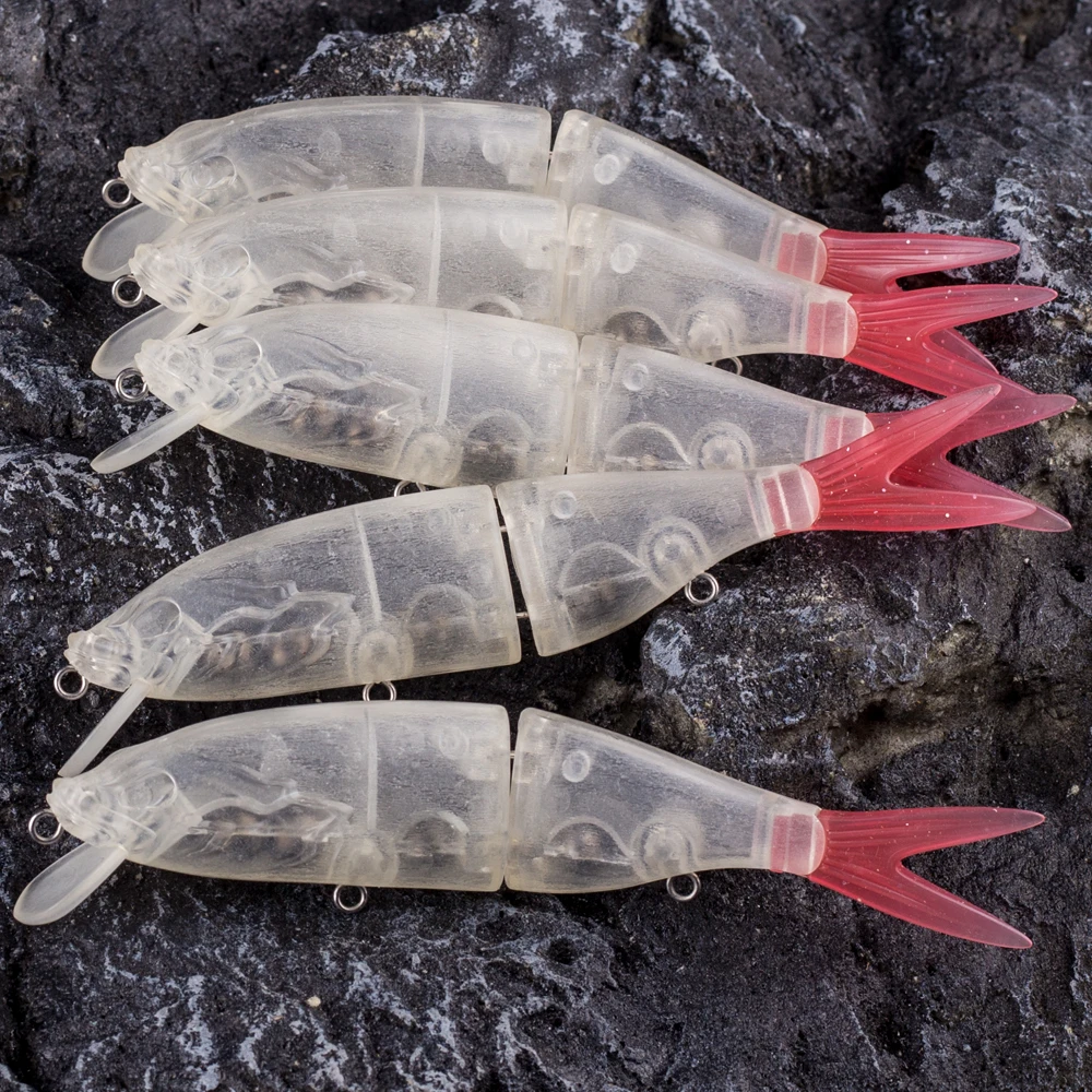 Dr.Holife swimbait grande sin pintar en blanco – cola suave - imagen 3