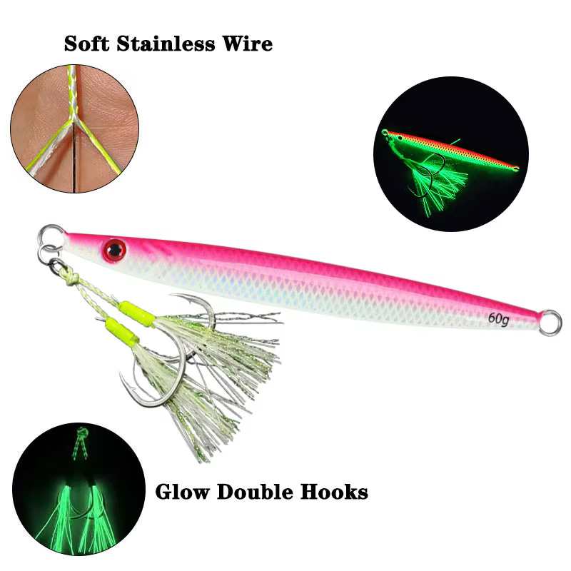 AS Fast Jig-señuelo metálico hundido vertical para pesca en barco - imagen 4