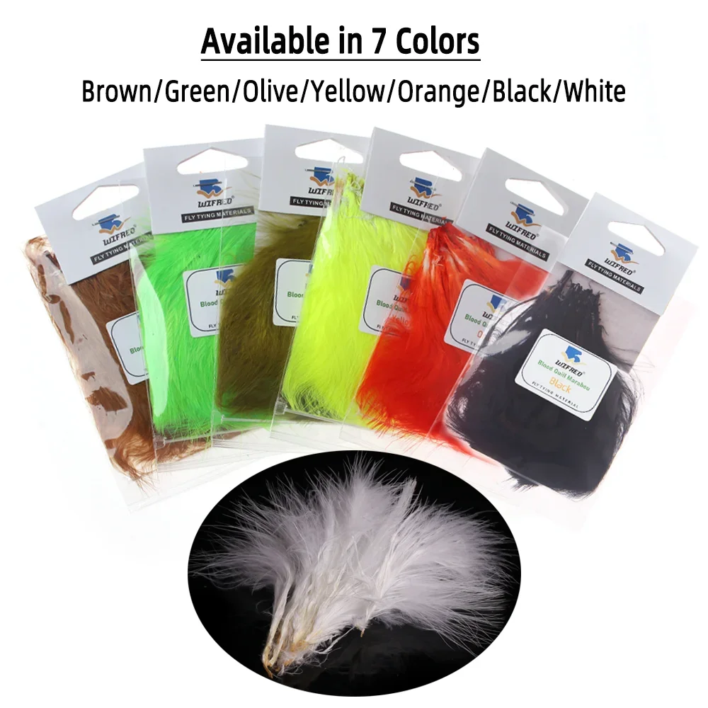 Wifreo Plumas de Marabú – Kit para Atar Moscas de Pesca - imagen 3