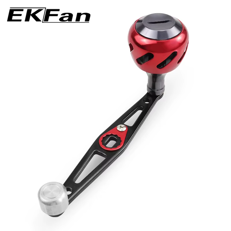 EKfan Mango aluminio para carrete Baitcasting