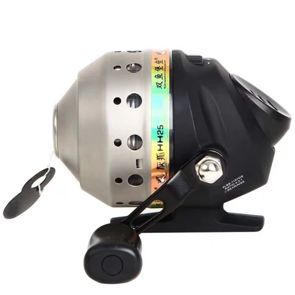 Carrete de pesca trenzado PE 4 hebras – tirachinas integrado - imagen 3