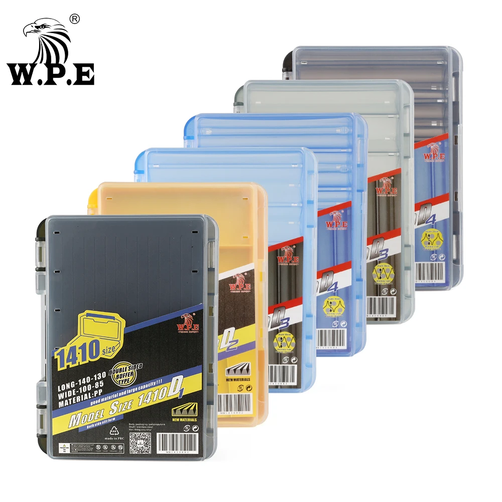 W.P.E Caja de Señuelos para Pesca Doble Cara Lubina y Swimbaits