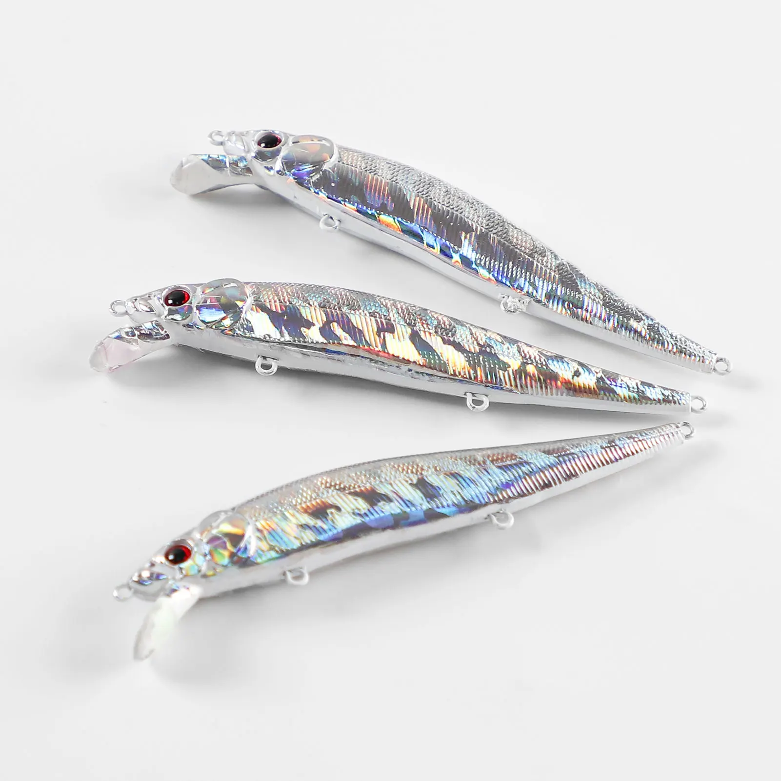 Señuelos Minnow Crankbait holográficos KO – hundimiento lento - imagen 5