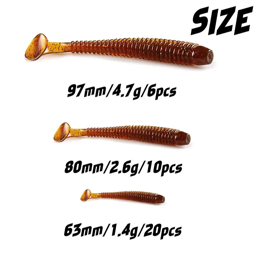 Shad Supercontinente swimbait blando para pesca costera - imagen 2