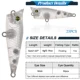 Señuelos Popper sin pintar Free Fisher Mini – Cebo duro blanco
