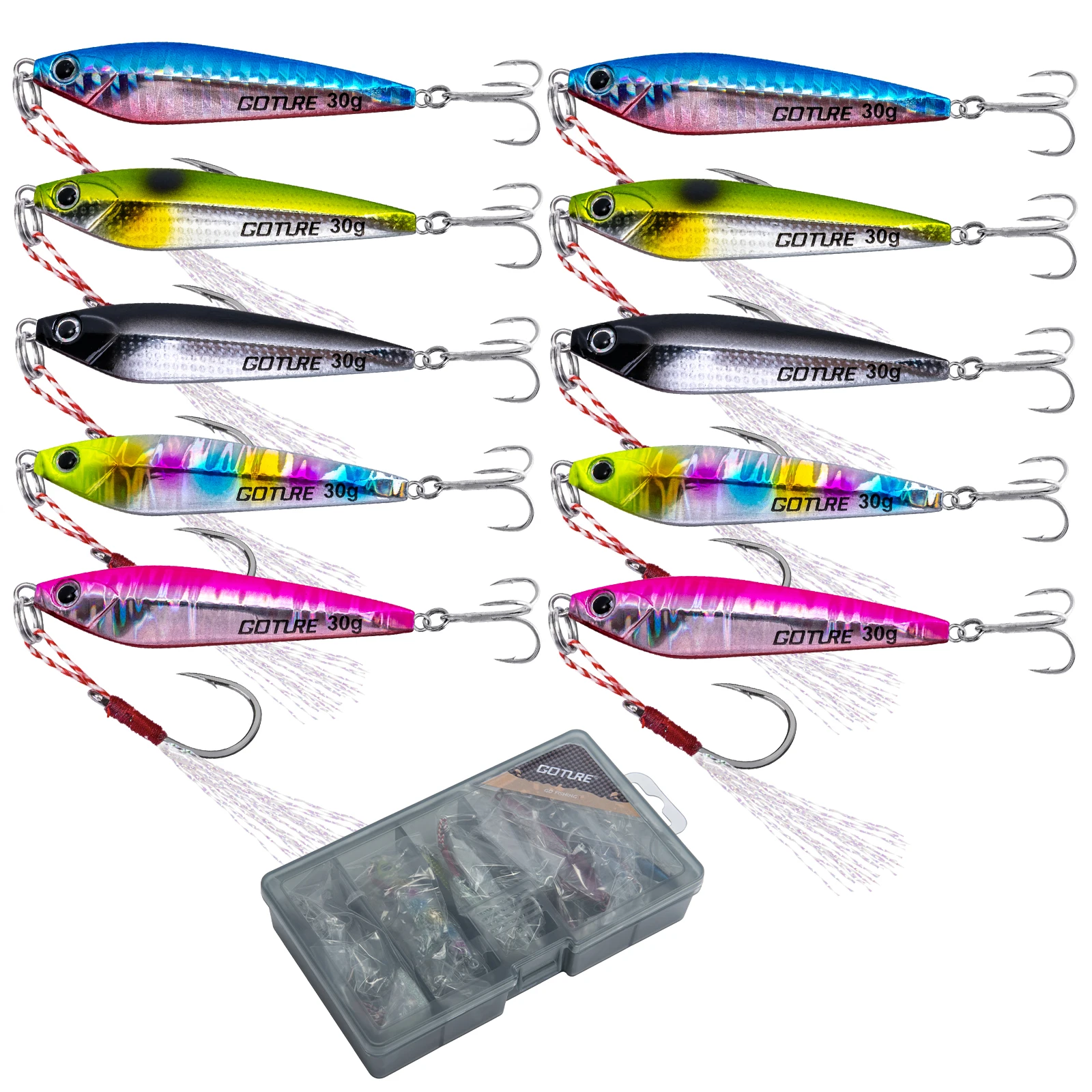 Señuelo multicolor para jigging
