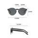 Gafas de sol unisex montura redonda UV280 para playa y fotografía - imagen 2