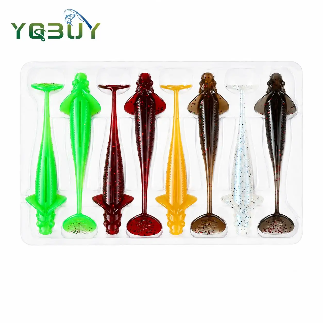 Swimbaits de vinilo blando para lucio, lubina y lucioperca multicolor - imagen 2