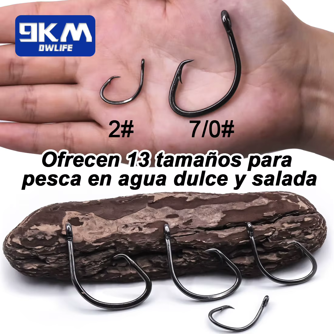 Anzuelos circulares 9KM Garra de Águila – 3X fuertes para bagre - imagen 4