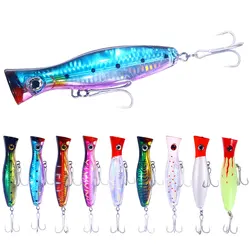 Señuelo Popper 12.5cm 41g – Anzuelos triples para carpa y lucio