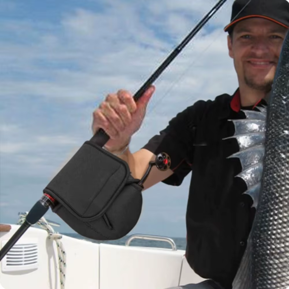 Funda Neopreno Impermeable para Carrete de Pesca Giratoria - imagen 3