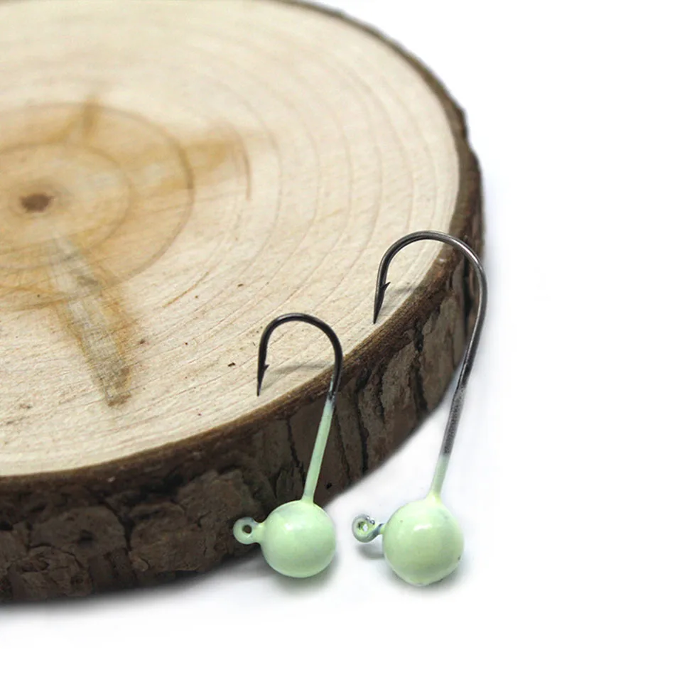 Micro anzuelo jig head bola luminosa para vinilo - imagen 3