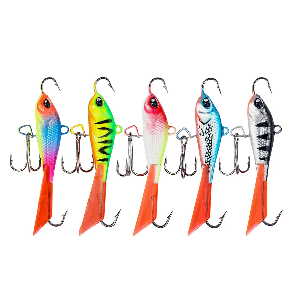 Kit de señuelos metálicos para pesca de invierno