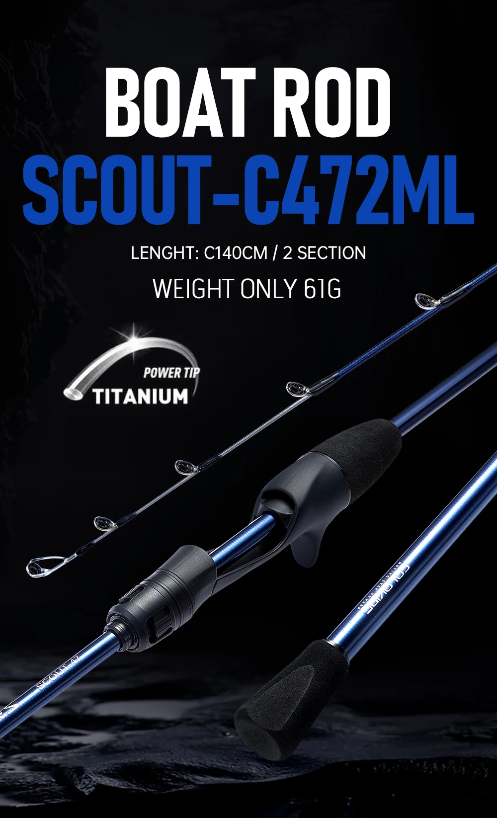 Caña SOLOKING SCOUT47 vista completa